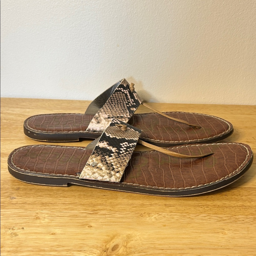Sam Edelman Snakeskin and Brown Sandals - Picture 7 of 7